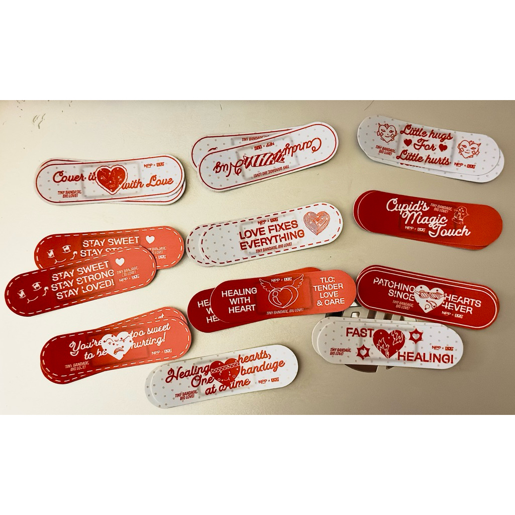 Sticky Love สติกเกอร์ (พลาสเตอร์ฮีลใจ) ออกแบบโดยน้อง BUS NPP x BUS : N.H.B.C_LOSER SET