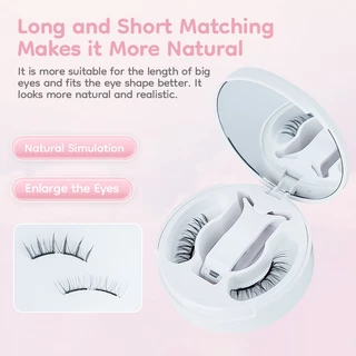 Missai ขนตาปลอมแม่เหล็ก รุ่น แม่เหล็กอ่อนธรรมชาติสมจริง Magnetic Eyelashes（all-in-one-box）MFE06