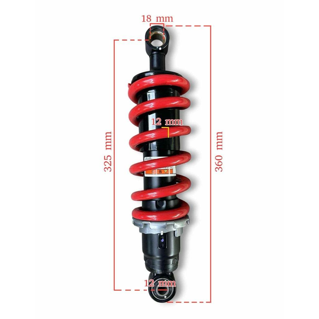 โช๊คหลัง ยาว 13 นิ้ว สำหรับแปลงใส่วิบาก ไม่มีบูธ