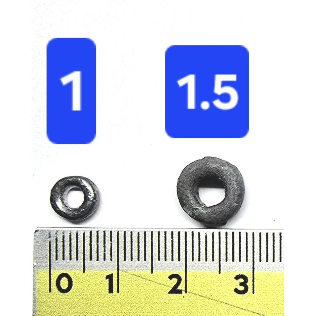 ตะกั่ววง ทุ่นถ่วงน้ำหนักอวนจับปลา มีเบอร์ 1 - 1.5 - 2 - 2.5 -3 - 3.5 - 5 - 6 รุ่นแบ่งขาย 0.50 กิโลกรัม - รูปที่ 3
