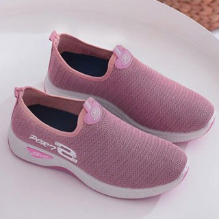 รองเท้าผ้าใบสวมสำหรับผู้หญิง รองเท้ากีฬาสำหรับเดินและวิ่งมีท…