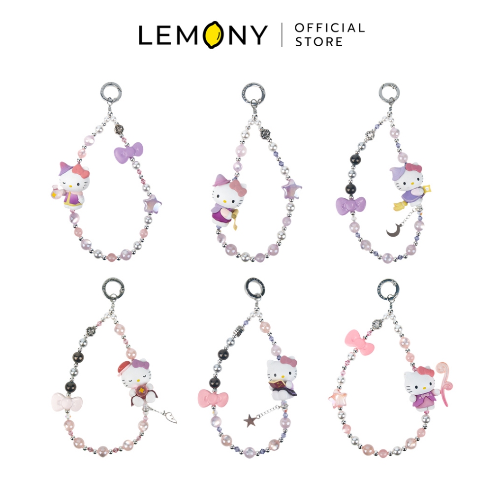 LEMONY กล่องจุ่มพวงกุญแจสายคล้องโทรศัพท์ Hello Kitty Series ขนาด 20 ซม. (Astrology Study)