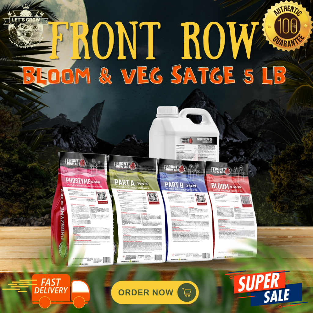 Front Row Ag  ขนาด 5ปอนด์ สูตรแห้งที่มีความเข้มข้นสูง ละลายน้ำง่าย และแม่นยำในการใช้ เหมาะกับทั้ง Hy