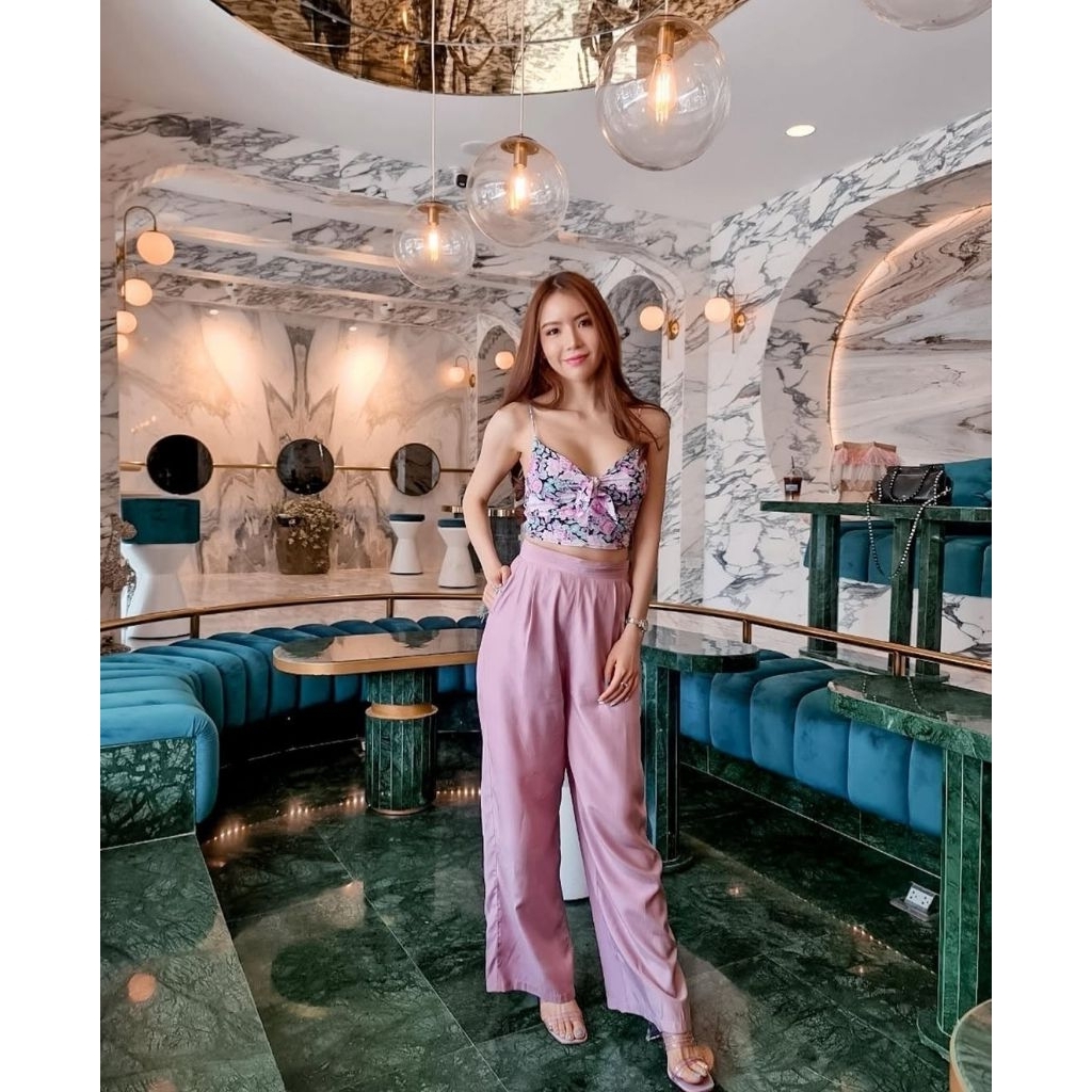 H&M Floral Crop สายเดี่ยว