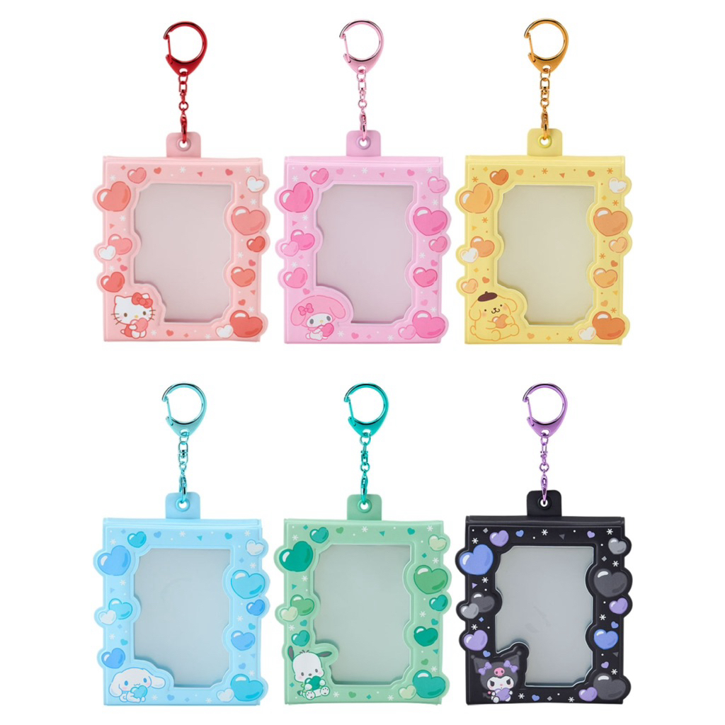 🌈Sanrio Frame card holder พวงกุญแจใส่รูปได้หลายรูป ใส่การ์ดได้ 16 ใบ ลิขสิทธิ์แท้จากญี่ปุ่น🌈