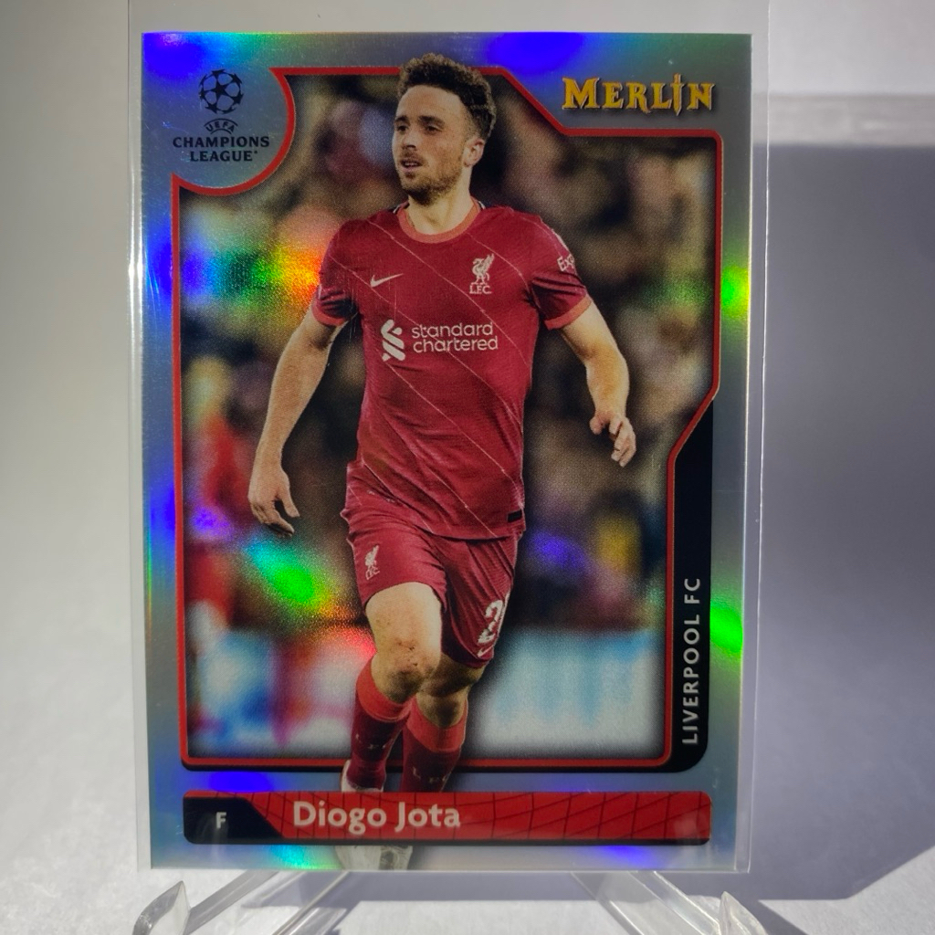 การ์ดนักฟุตบอลสำหรับสะสม Diogo Jota, LIVERPOOL, TOPPS MERLIN 2022