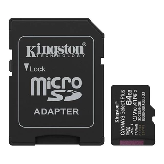 64 GB MICRO SD CARD (ไมโครเอสดีการ์ด) KINGSTON CANVAS SELECT PLUS + ADAPTER (SDCS3/64GB)