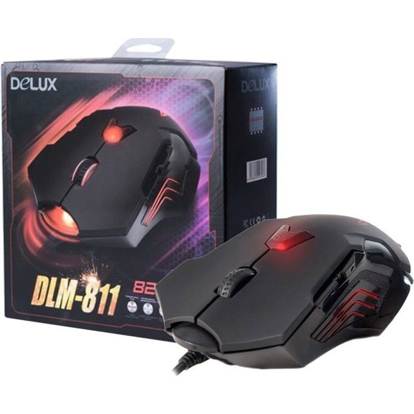 DeLUX M811 7D USB Wired 8200 DPI Laser Wired Gaming Mouse