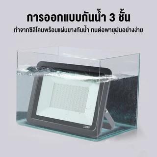 สปอตไลท์ led ไฟสว่าง Spotlight LED (ใช้ไฟบ้าน 220V) แสงขาว กันน้ำ IP68 20W 30w 150W 200w 300w
