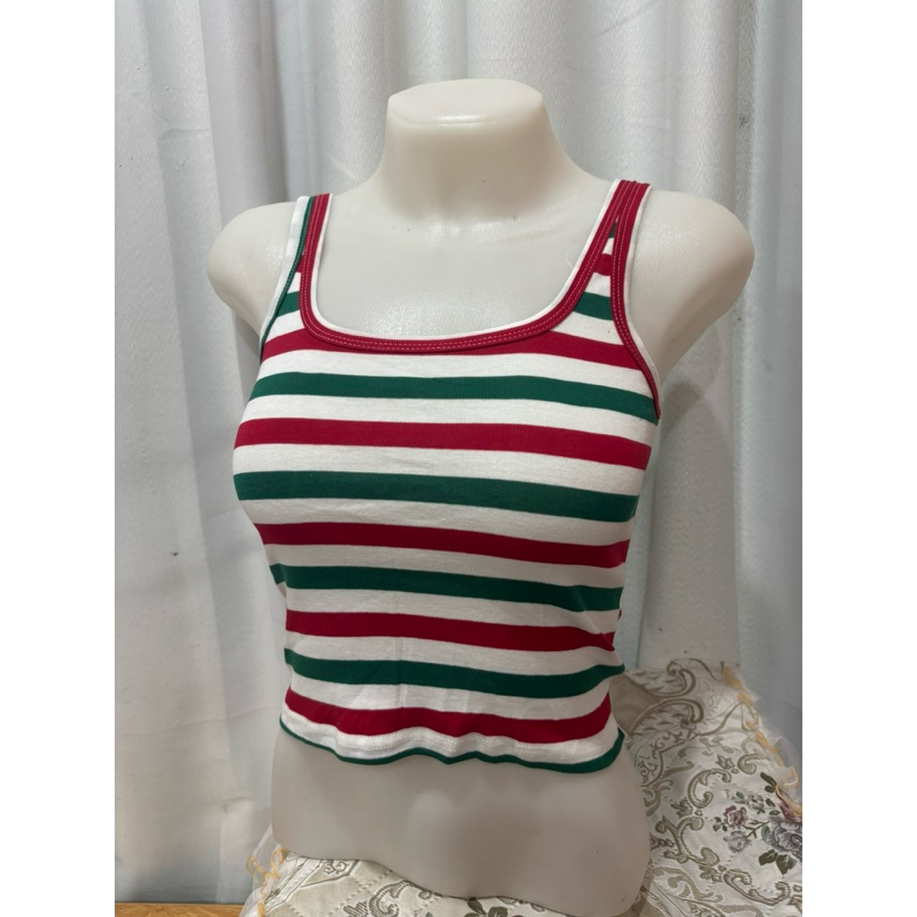 เสื้อกร้ามคอยูสั้นเอวลอยขนาดฟรีไซด์