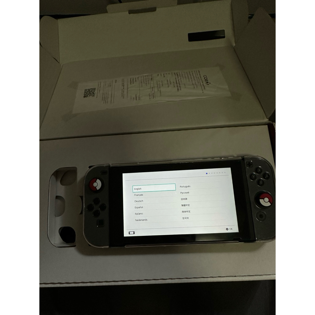 Nintendo  switch  v2 สีเทา