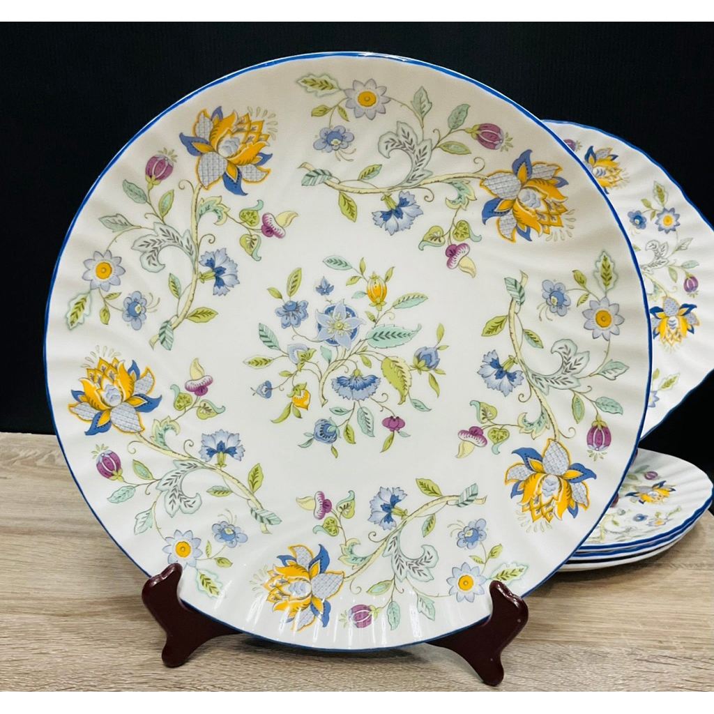 ถาด Minton 'Haddon Hall Blue