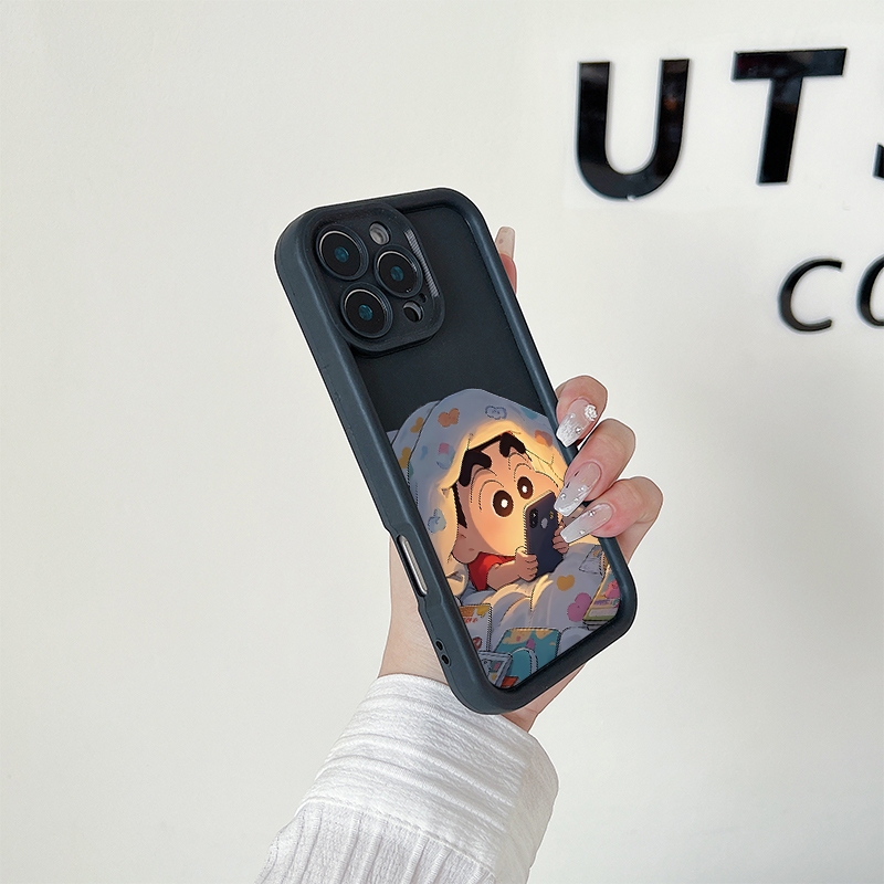 กรณีสําหรับ เคส  Vivo Y17/Y12/Y15/Y11/Y12i Y17s/Y28 5G Y20 Shinchanกันกระแทกโทรศัพท์มือถือTPUกรณีการ์ตูน Shinchan - รูปที่ 4