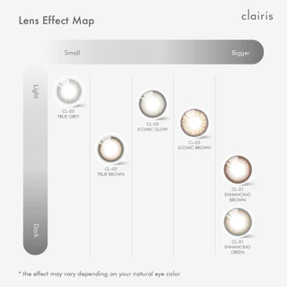 Clairis 1Day: สี True Brown รุ่น CL-02 TRUE COLOR คอนแทคเลนส์รายวัน (1 กล่อง 5 คู่) คลาร์ไอริส
