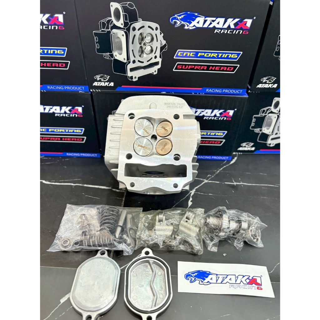 ATAKA ฝาสูบ 4วาล์ว อุปกรณ์พร้อมกล่อง