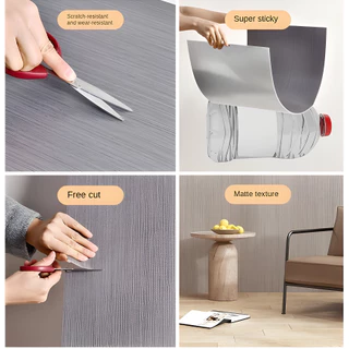 50PCS 30*60cm สติ๊กเกอร์ติดผนังลายไม้ wallpaper สามมิติ ติดผนัง วอลล์เปเปอร์สไตล์ยุโรป มีกาวในตัว