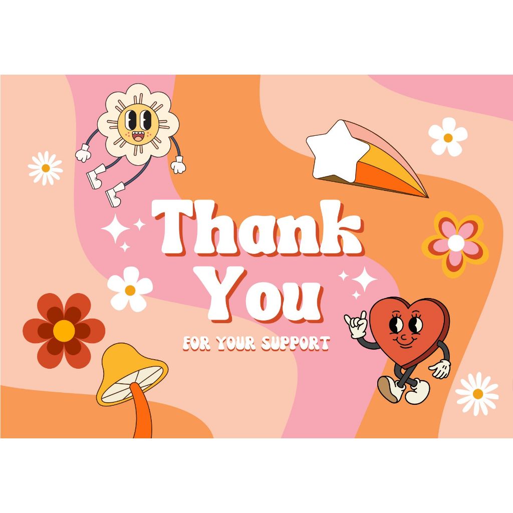 กระดาษการ์ด THANK YOU CARD