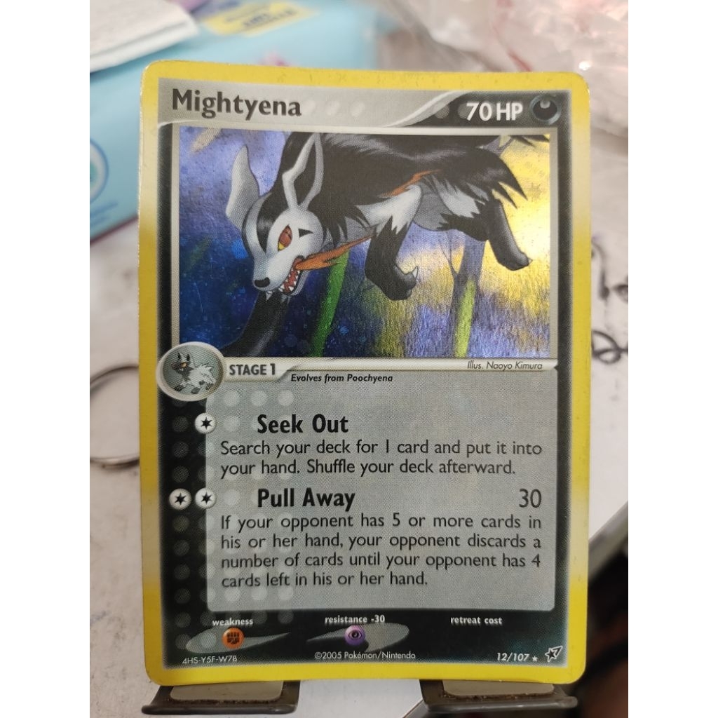 Pokémon Mightyena #12/107 Holo Rare - 2005 EX Deoxys