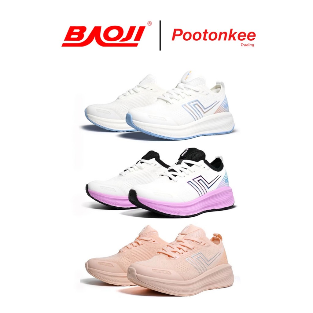 BAOJI บาโอจิ  รุ่น BJW 1153 รองเท้าผ้าใบ รองเท้าวิ่งผู้หญิง