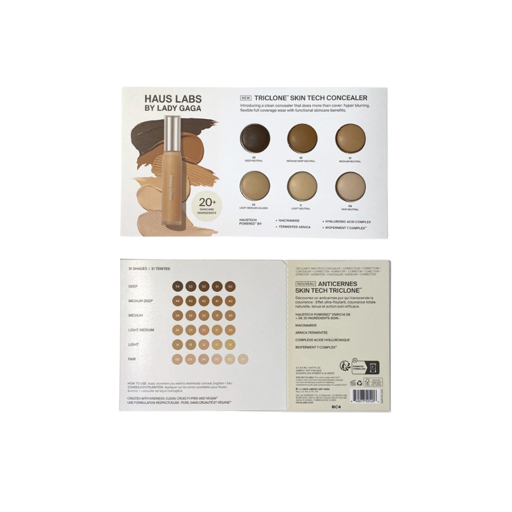 พร้อมส่ง รองพื้น Haus Labs by Lady Gaga Triclone Skin Tech Concealer | ขนาดทดลอง 6 เฉดสี