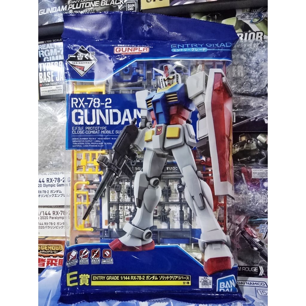 (พร้อมส่ง) EG1/144 RX-78-2 GUNDAM IJIBANKUJI SOLID CLEAR (พาร์ทใส เฉพาะสีแดง)
