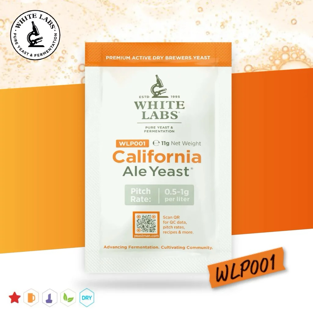 WLP001 Dry California Ale Yeast – White Labs Dry Yeast