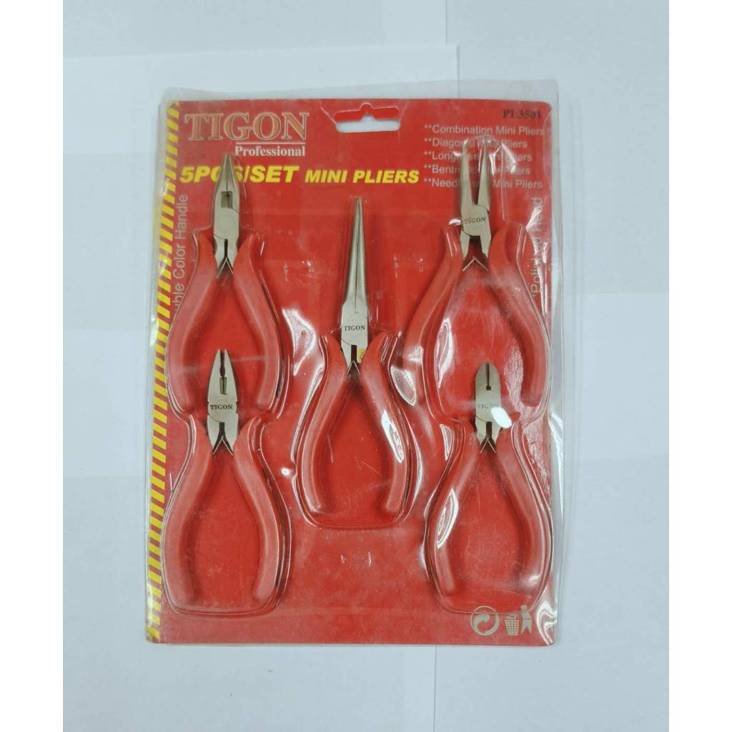 คีมช่างทอง 5  ตัว/ชุด TIGON  (ไม่มีแพ็ค)