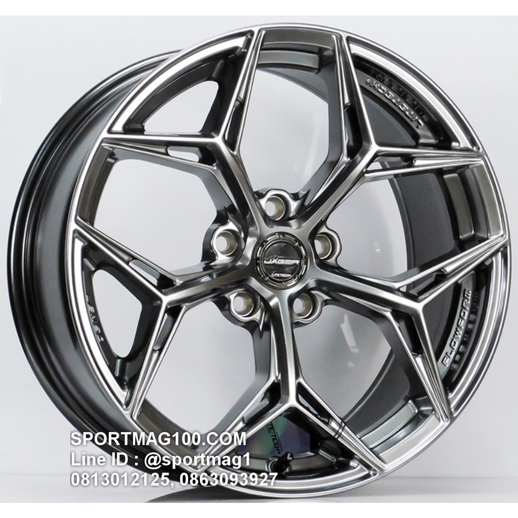 ล้อแม็กซ์ Lenso Jager BLAZE Litetech+ ขอบ18นิ้ว 5รู114 สีไฮเปอร์แบล็ค กว้าง8.5นิ้ว Offset35 [22335]