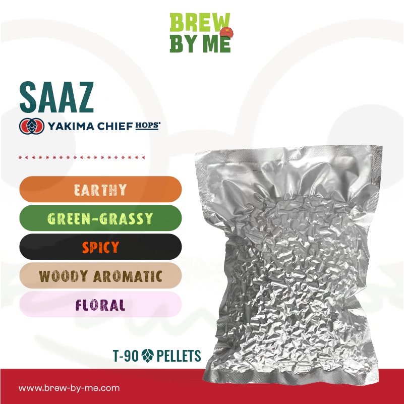 ฮอปส์ Saaz (CZ) PELLET HOPS (T90) โดย Yakima Chief HOPS | ทำเบียร์ Homebrew