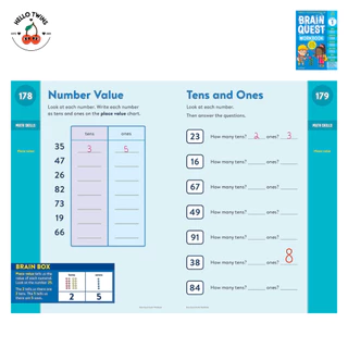 พร้อมส่ง ✅ Brain Quest Workbook (Pre-K – Grade 6) – หนังสือแบบฝึกหัดเสริมพัฒนาการ สำหรับเด็ก 4–12 ปี