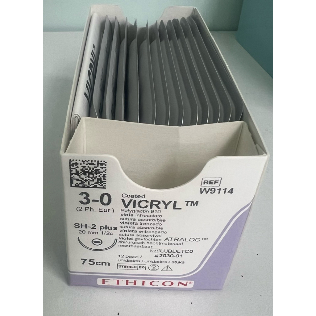 vicryl Ethicon แบ่งขาย ** ไหมละลาย ไหม Vicryl  3-0 - รูปที่ 4