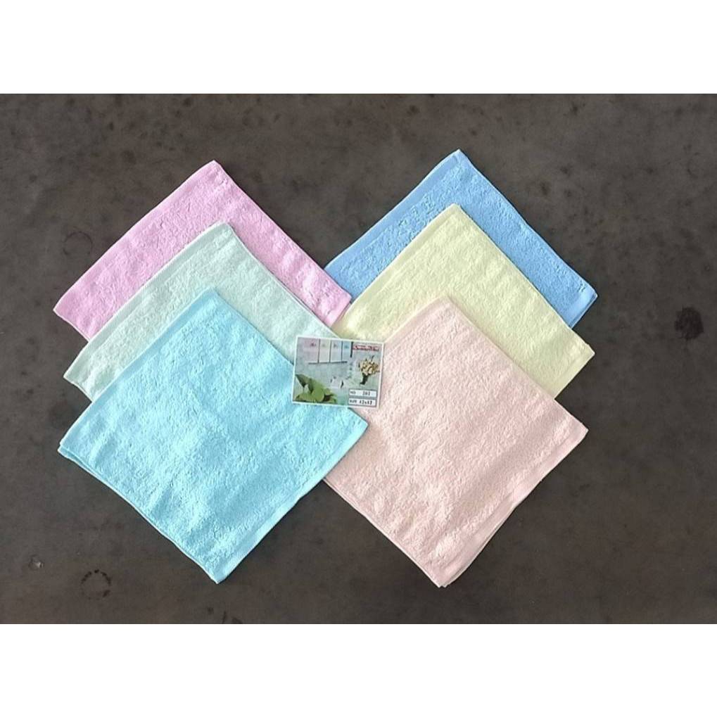 ผ้าขนหนู ผ้าขนหนูCotton100 ซับน้ำดีมาก ผ้าเช็ดหน้า ผ้าเช็ดหน้าขนหนู Horse ขนาด 12x12 นิ้ว จำนวน 12ผืน - รูปที่ 2