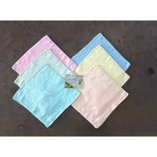 ผ้าขนหนู ผ้าขนหนูCotton100 ซับน้ำดีมาก ผ้าเช็ดหน้า ผ้าเช็ดหน้าขนหนู Horse ขนาด 12x12 นิ้ว จำนวน 12ผืน