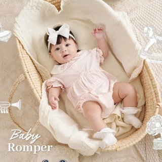 Sririta x Snow Owl ชุดคุณหนู เดรส รอมเปอร์ ระดับพรีเมี่ยม คละลาย ฺBaby Dress Romper
