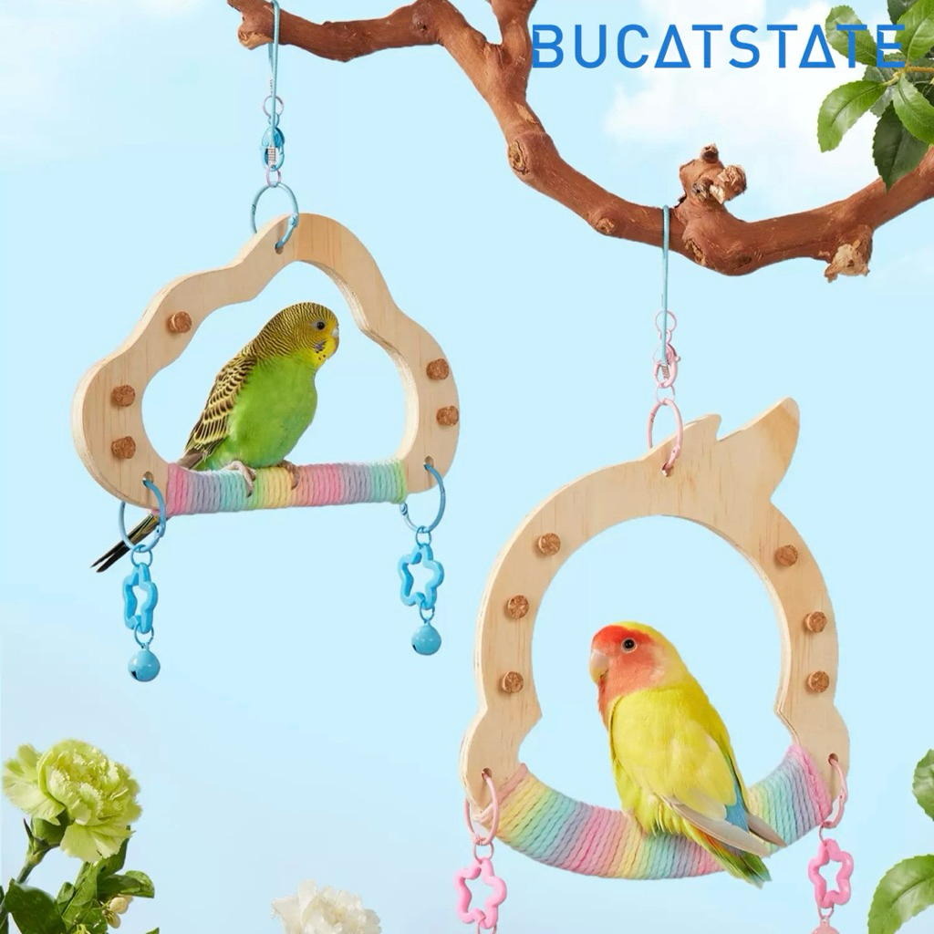 [BUCATSTATE] ชิงช้านก ของเล่นนก คอนยืน ชิงช้าแขวน ฟอลพัส เลิฟเบิร์ด หงส์หยก นกแก้วเล็ก