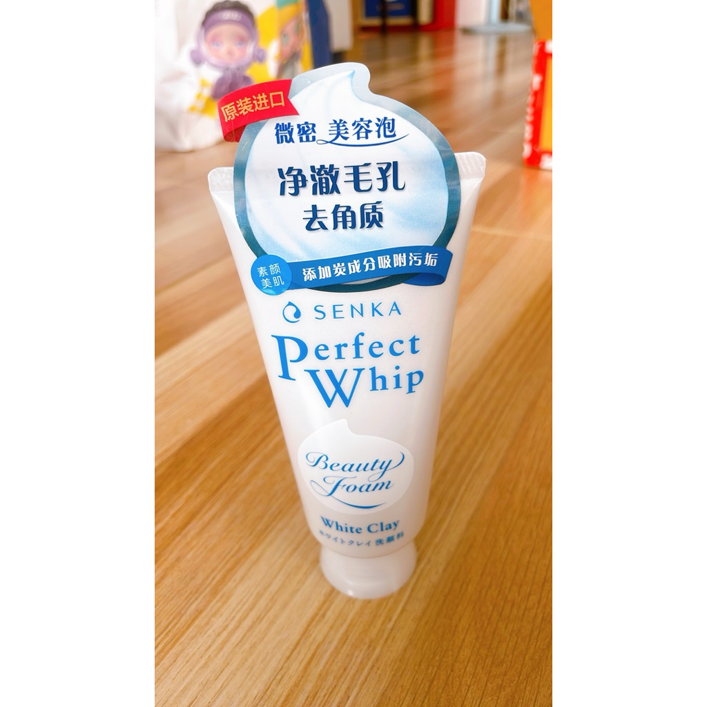 [ของแท้] โฟมล้างหน้า Senka Perfect Whip white Clay
