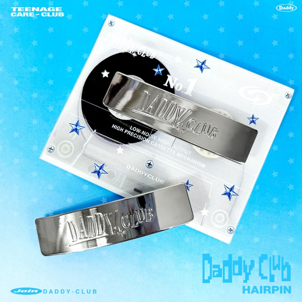 DADDYCLUB | Daddy Club! Hairpin กิ๊ฟพิมพ์ลาย Daddy Club สุดน่ารัก