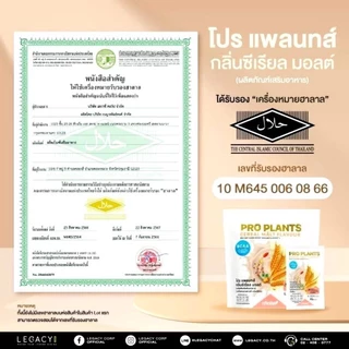 PRO PLANTS โปรตีนพืช ไขมัน0% ไม่มีคอเลสเตอรอล มี BCAA อร่อย สายวีแกน เจ มังสวิรัต ไม่ทานเนื้อสัตว์