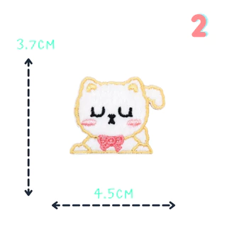 🐰สติ๊กเกอร์ติดเสื้อ ลาย UC1 กระต่าย หมา หมีสุดน่ารัก ขนปุยๆ🐶🐻