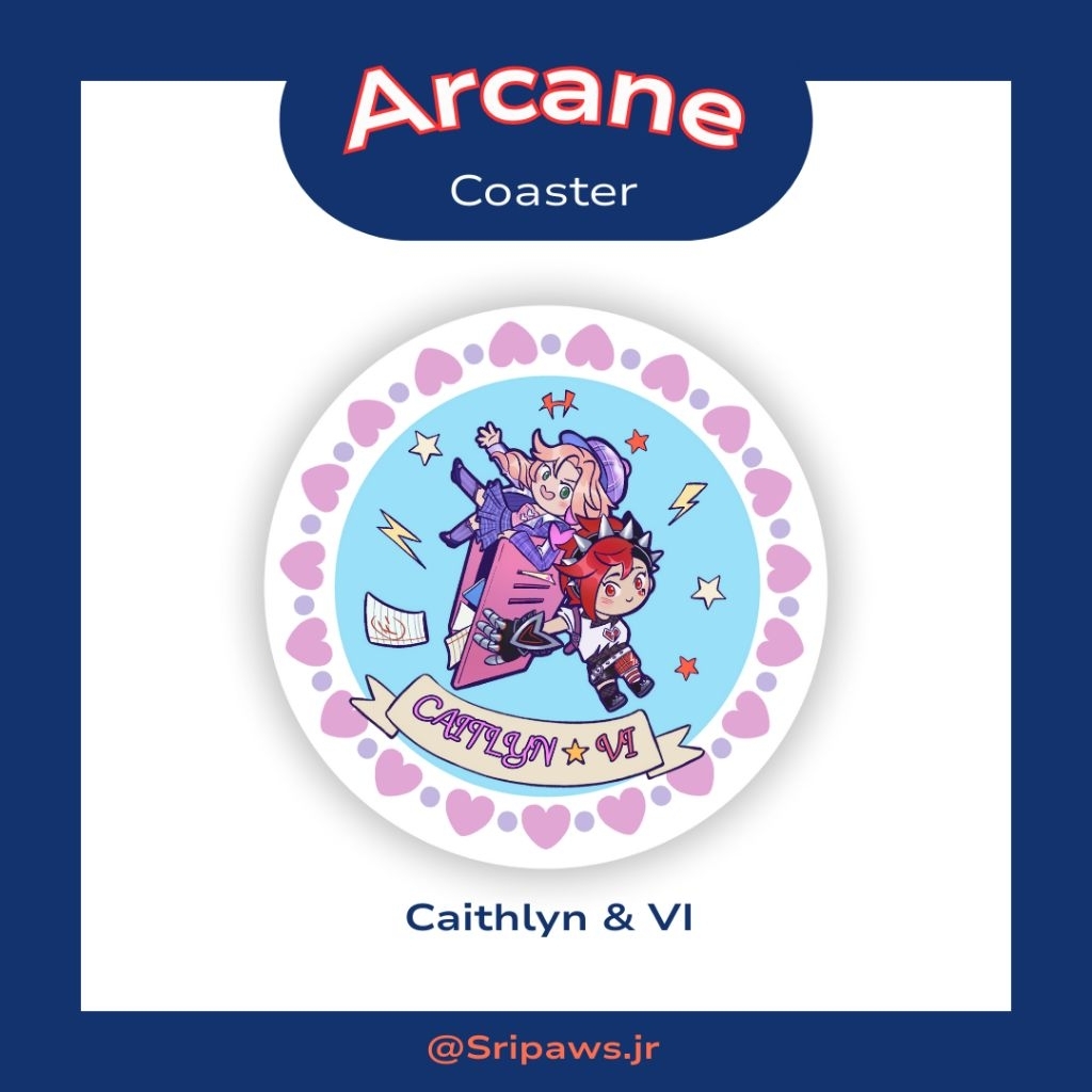Arcane Coaster Caitlyn & Vi