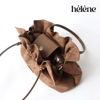 Helene - 𝐓𝐡𝐞 𝐂𝐚𝐧𝐝𝐲 𝐁𝐚𝐠 รุ่นหนังกลับ สัมผัสนุ่ม ดีไซน์เก๋ จุ iPad ใส่ของได้เยอะ 🍭🍬