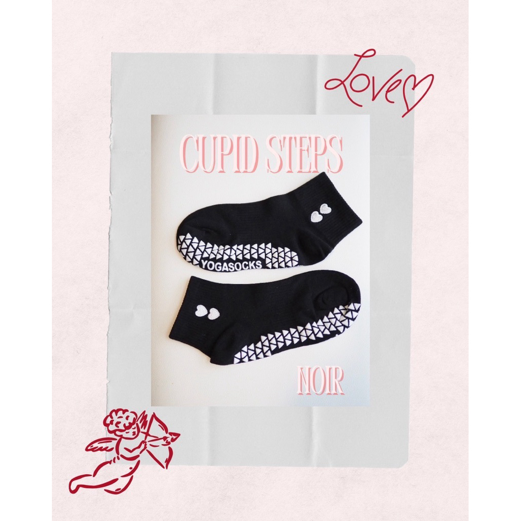 Solene.daily - Cupid Steps Pilates Sock(Noir)