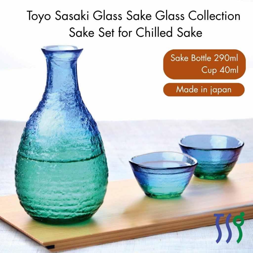 made in japan,
Toyo Sasaki Glass Sake Glass Collection - Sake Set for Chilled Sake, Made in Japan. I