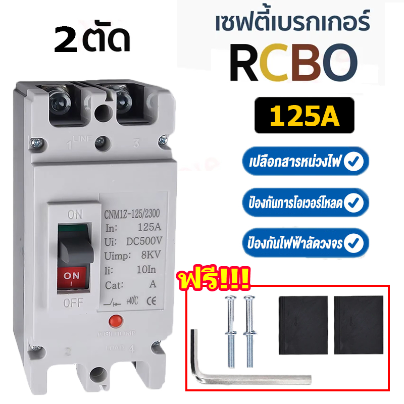BW Tool เบรกเกอร์ เซอร์กิตเบรกเกอร์ DC MCCB ขนาด 125A