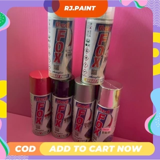 [ยกลัง 12 กระป๋อง] สเปรย์ Red Fox ขนาด 400cc. ให้สีสวยงามเป็นมัน ไม่ซีดหมอง ฟิล์มสีแห้งเร็วไม่เปราะ ป้องกันสนิมได้ดี