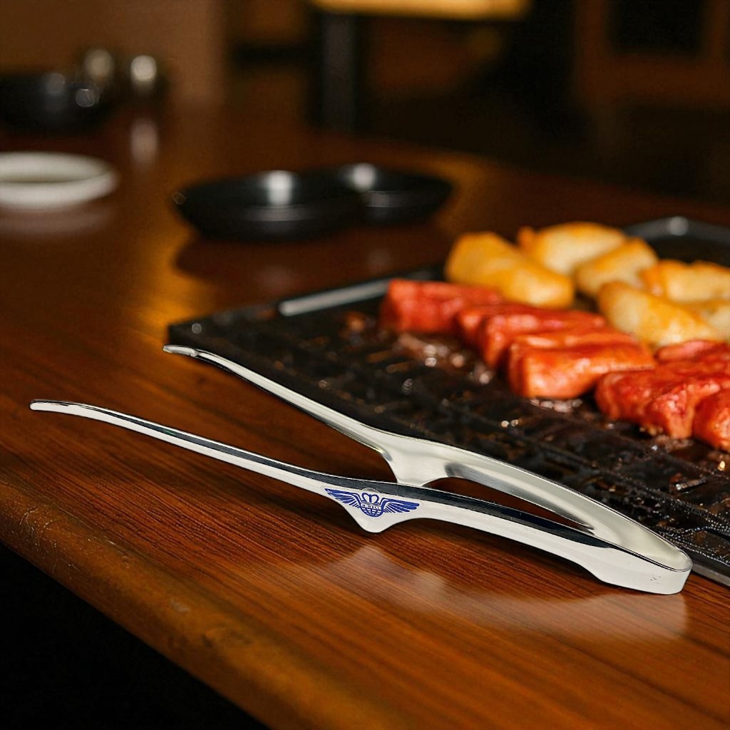 M Well Kitchenware ที่คีบปิ้งย่างเกาหลี ที่คีบหมูกระทะ ที่หนีบอาหารสแตนเลส มี2ขนาด 10นิ้ว และ11นิ้ว - รูปที่ 6