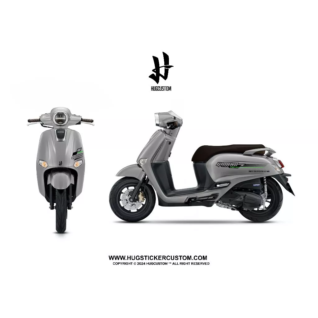 สติ๊กเกอร์แต่งรถ จีออโน่ Honda Giorno ลาย Racing thumbnail 10