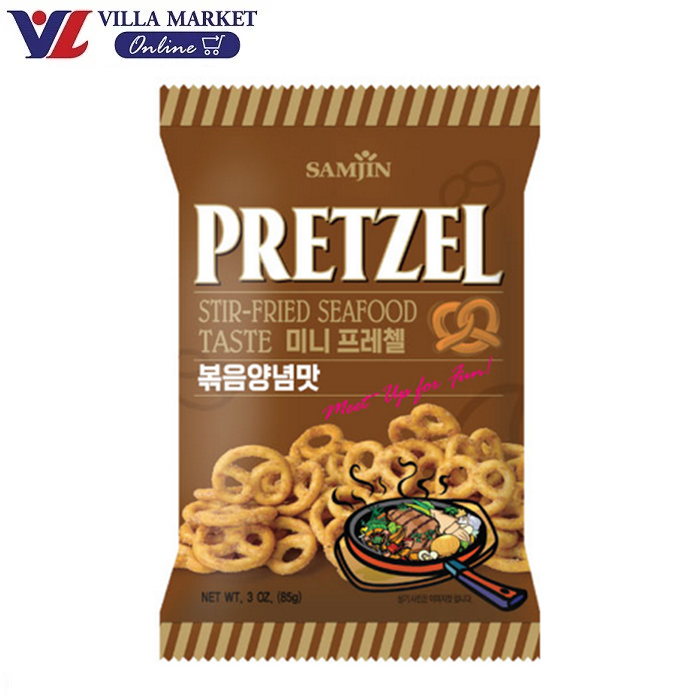 (รออัพเดตโปร) ซัมจิน เพรสเซล รสซีฟู้ดผัด Samjin Pretzel Stir Fried Seafood 85g