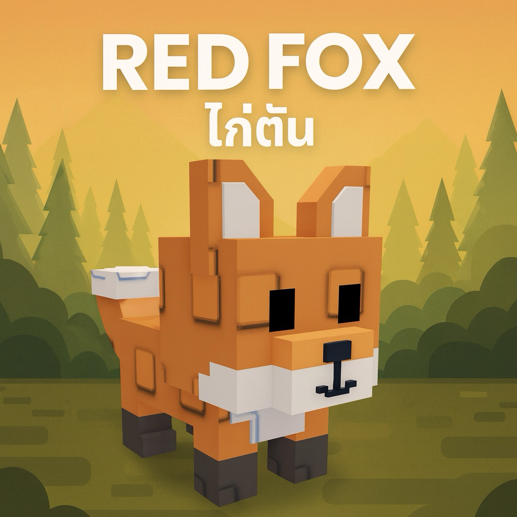ไก่ตัน grow a garden red fox