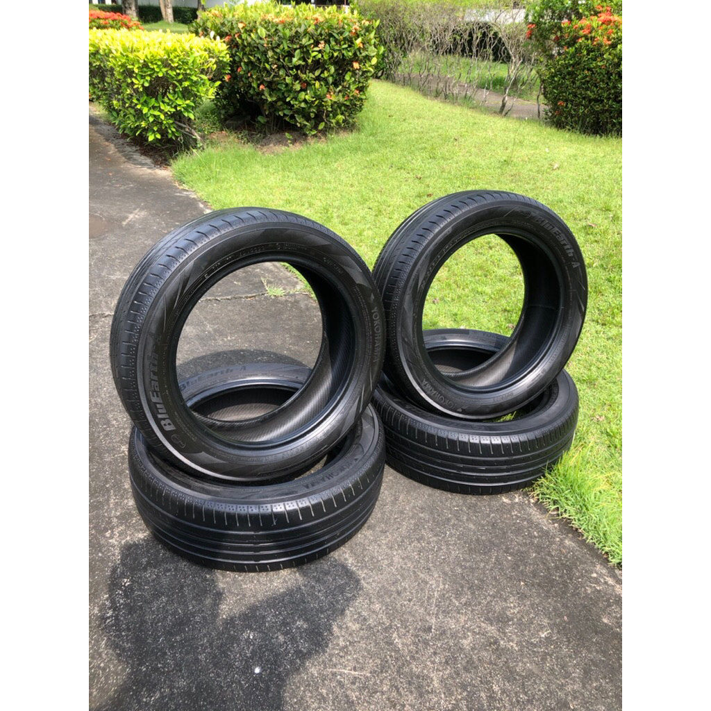 185/55/r16 yokohama bluearth ปี23 4เส้น